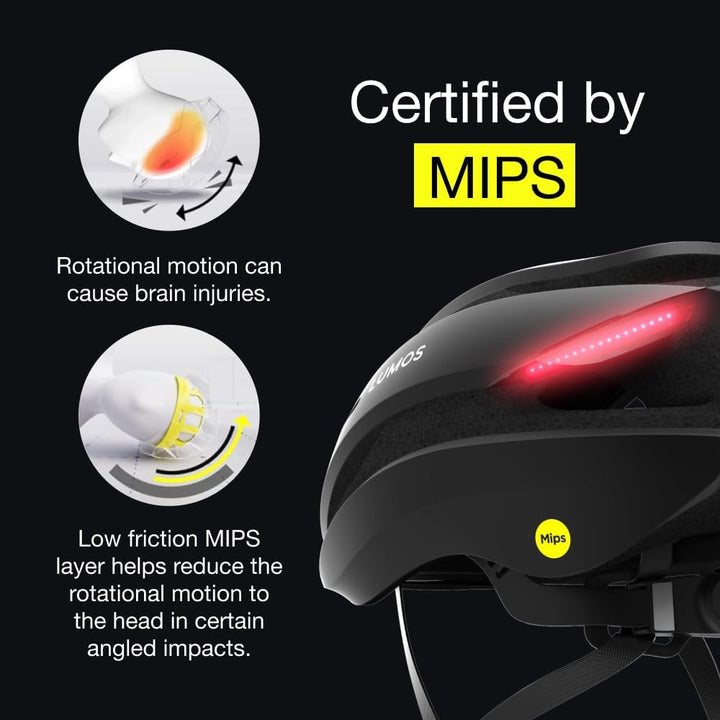 Lumos Ultra Smart-Helm | Fahrradhelm | Vorder- und Rücklicht (LED) | Blinker | Bremslichter | Blueto