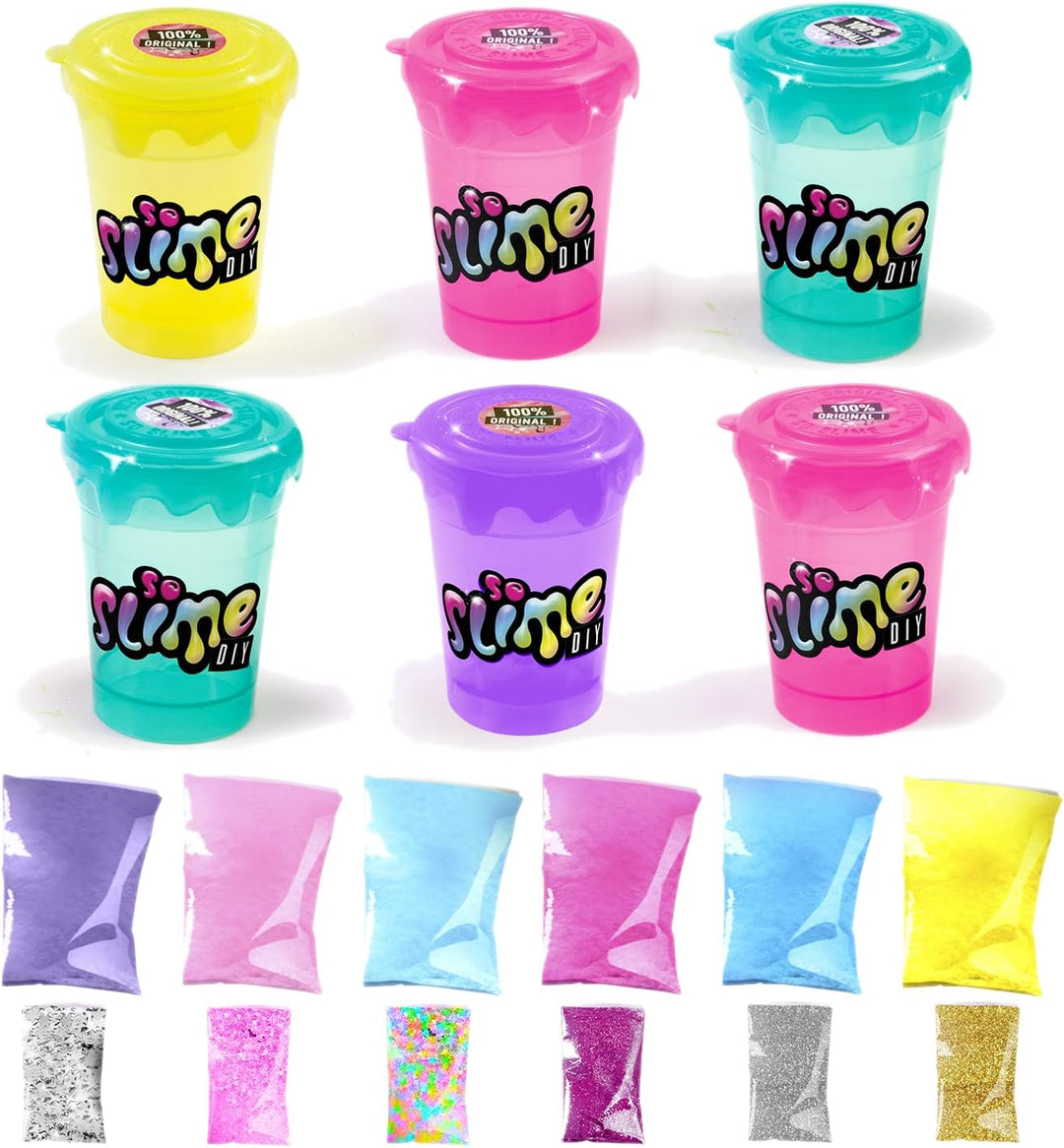 CANAL TOYS So Slime 3 Töpfe Plus 3 Bonusgläser, Mehrfarbig, Einheitsgrösse