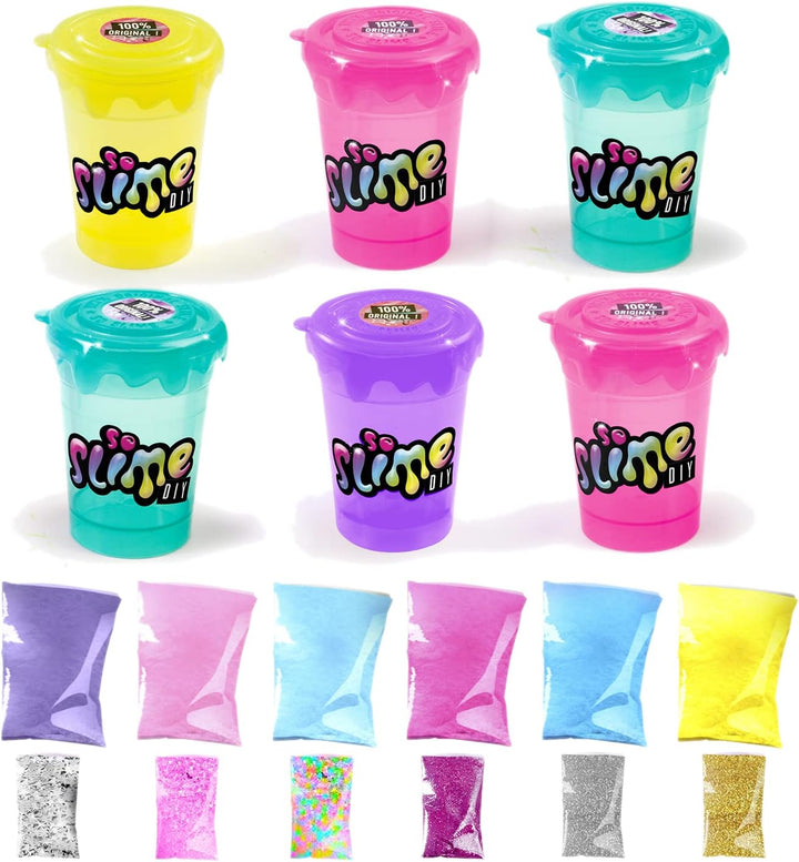 CANAL TOYS So Slime 3 Töpfe Plus 3 Bonusgläser, Mehrfarbig, Einheitsgrösse