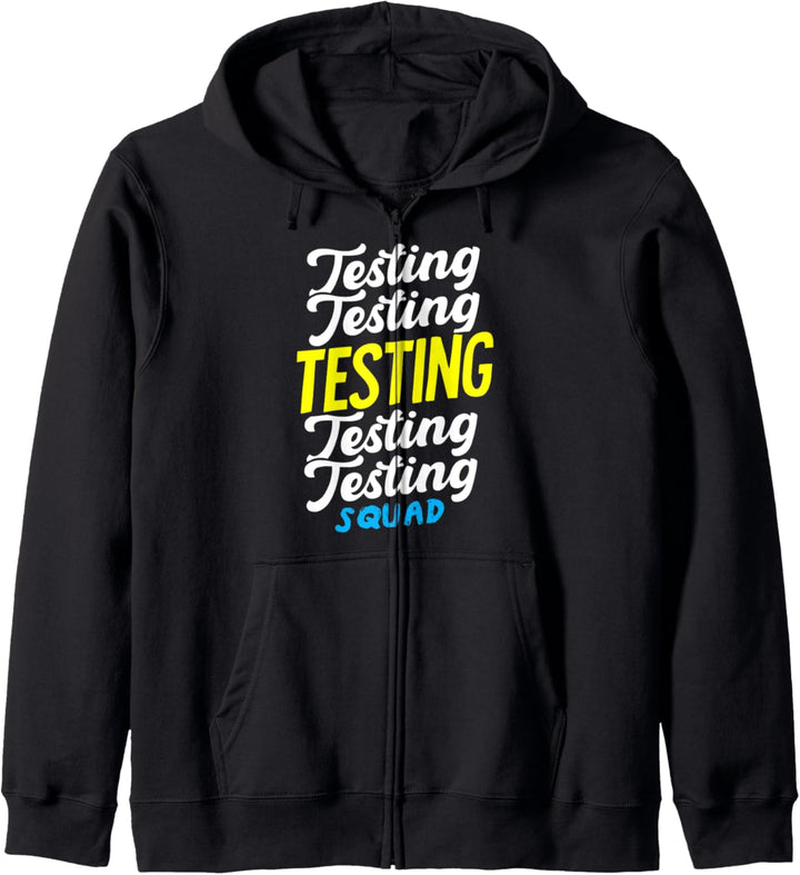 Testing Day Sweater Testing Squad Test Day Kapuzenjacke
