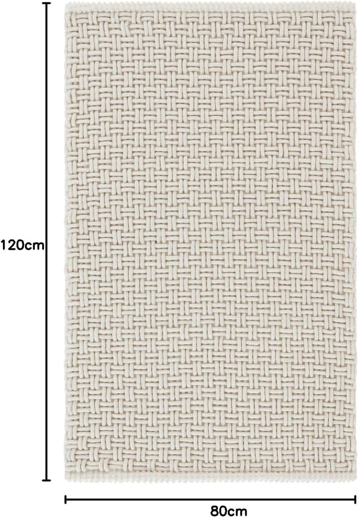 JOTEX Badteppich, Naturweiss, 80X120, 10 80X120 Naturweiss, 80X120 Naturweiss