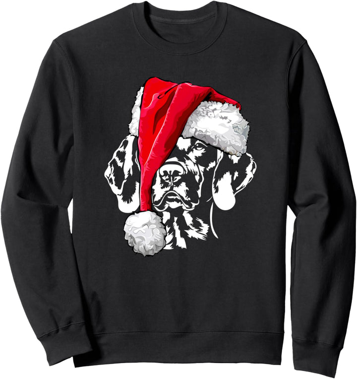 Lustiger Magyar Vizsla Weihnachtsmann Weihnachten Hunde Sweatshirt