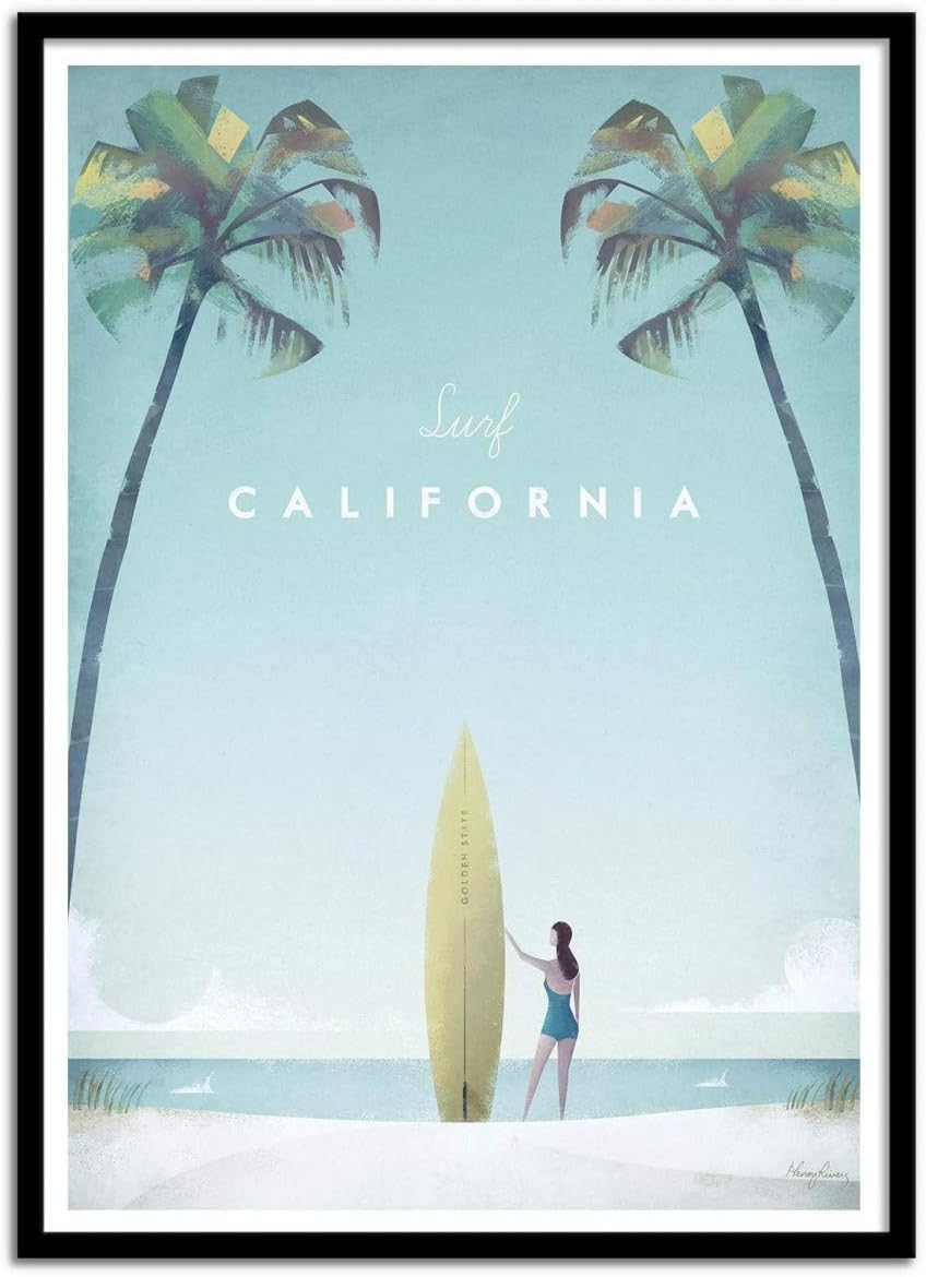 Wall Editions Art-Poster - Visit California - Henry Rivers