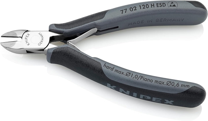 Knipex Elektronik-Seitenschneider mit eingesetzter Hartmetallschneide ESD mit Mehrkomponenten-Hüllen