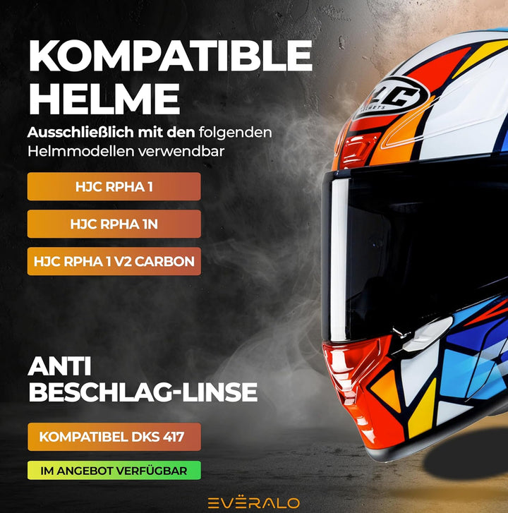 kompatibel mit Visier Hjc RPHA 1 - RPHA 1 V2 CARBON - HJ35 (Transparent), Transparent