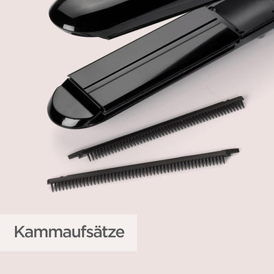 BaByliss Steam Straight, Glätteisen, Dampf-Glätteisen, für ultraglatte Haare, mit 5 Temperaturstufen