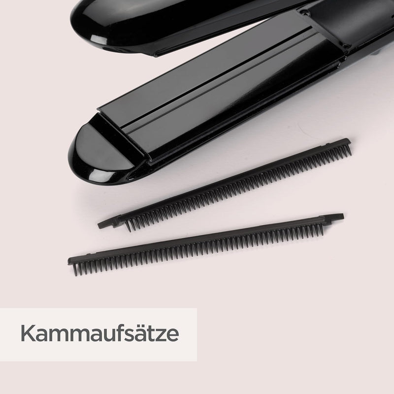 BaByliss Steam Straight, Glätteisen, Dampf-Glätteisen, für ultraglatte Haare, mit 5 Temperaturstufen