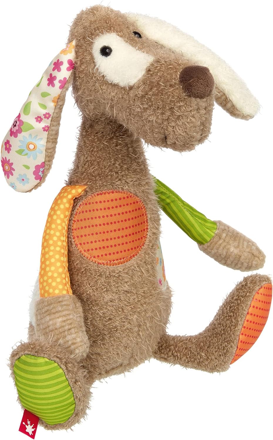 SIGIKID 42845 Stofftier Hund Patchwork Sweety Kuscheltier zum Spielen & Schmusen aus weichem Materia