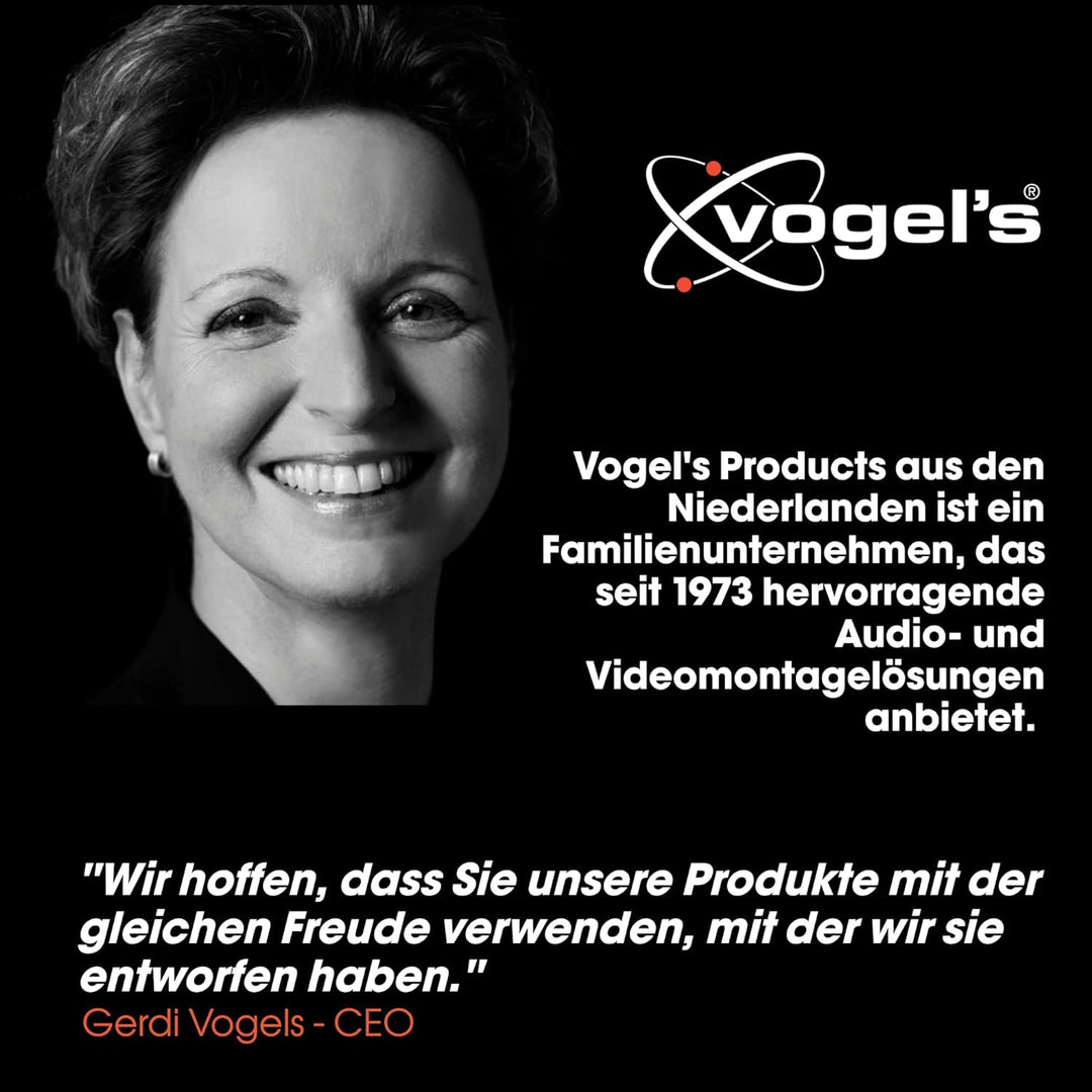 Vogel's Comfort TVM 3645 Hochwertige Schwenkbare TV-Wandhalterung für 40-77 Zoll Fernseher | Bis 35