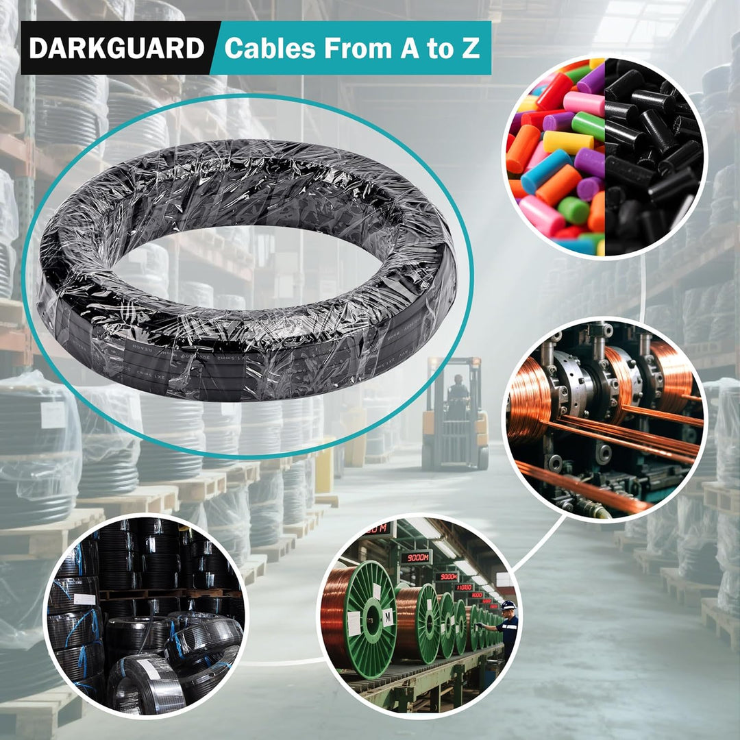2 Adriges Anhängerkabel - 2x1.5mm² Kupfer Kabel für Anhänger 2 Polig 12V/24V - KFZ Elektrokabel Lich
