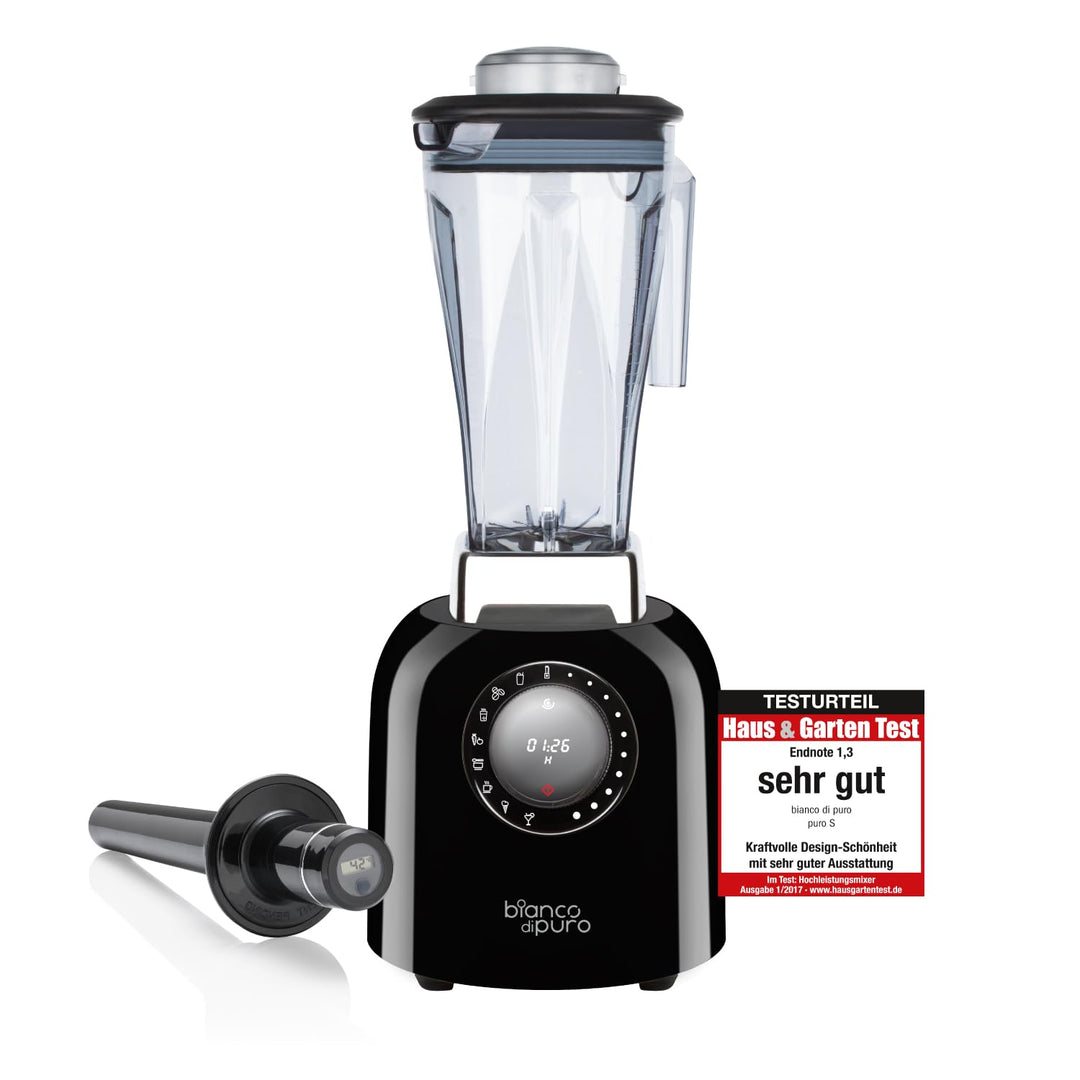 bianco di puro® Hochleistungsmixer Puro S Smoothie Maker 8 Mixprogramme 2 Liter Mixbehälter BPA-frei