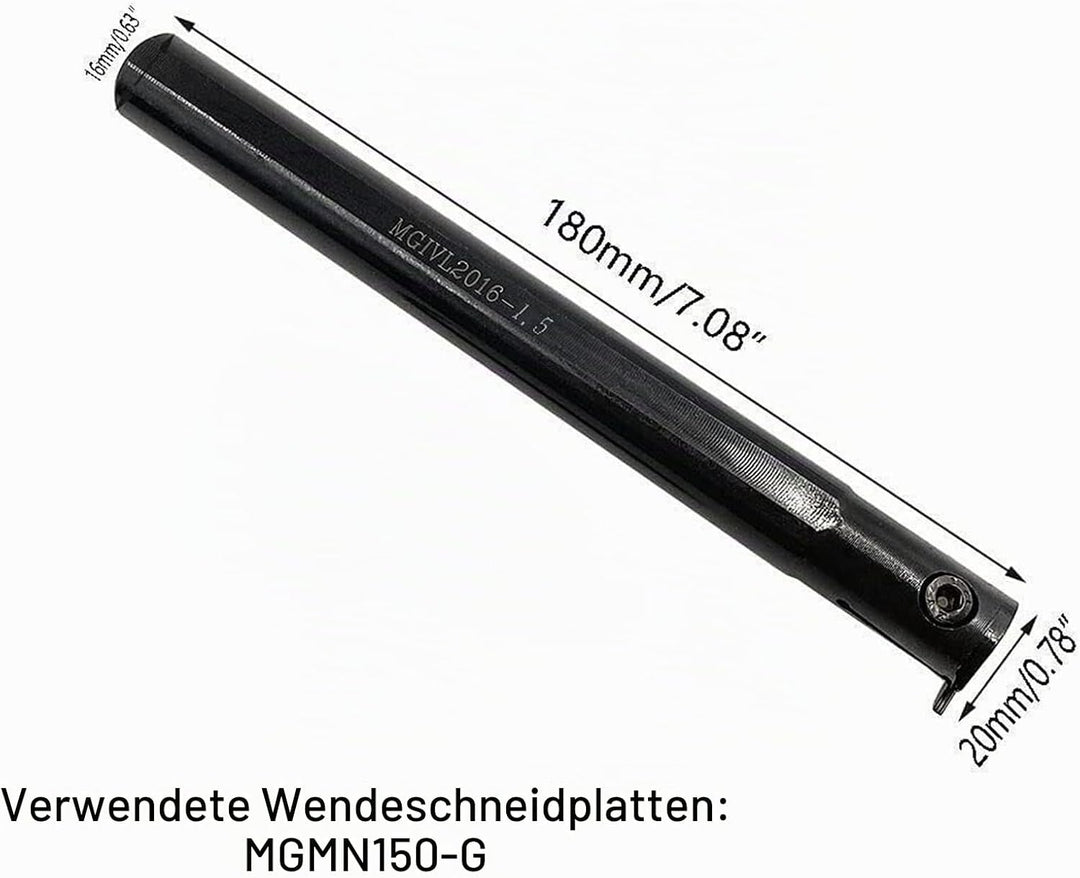 5/8" Nutenschneiden Werkzeug drechselwerkzeuge werkzeug MGIVR2016-1.5 Nut-Trennwerkzeug ，Und 11pcs M
