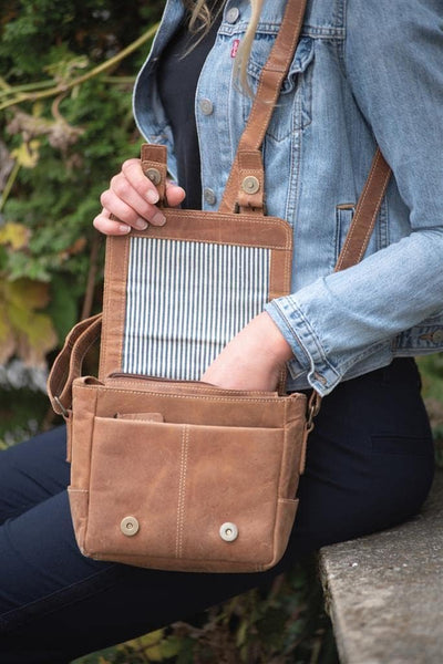 DÖRR Leder Tasche Kapstadt small, hochwertige Umhängetasche aus echtem Leder, schick und zeitlos ele