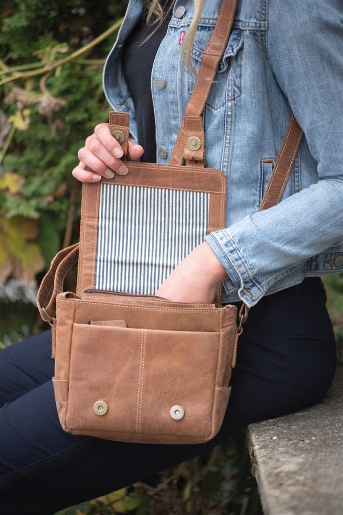 DÖRR Leder Tasche Kapstadt small, hochwertige Umhängetasche aus echtem Leder, schick und zeitlos ele