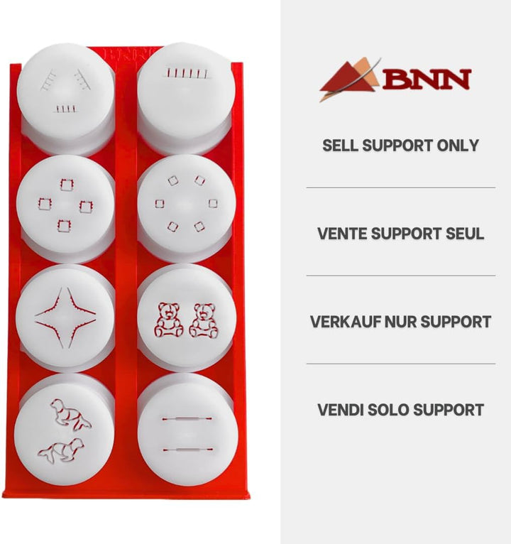 BNN - Avance/Serie 7000 - Halter für Teigscheibe kompatibel mit Philips Avance/Serie 7000 (Rot, 16 S