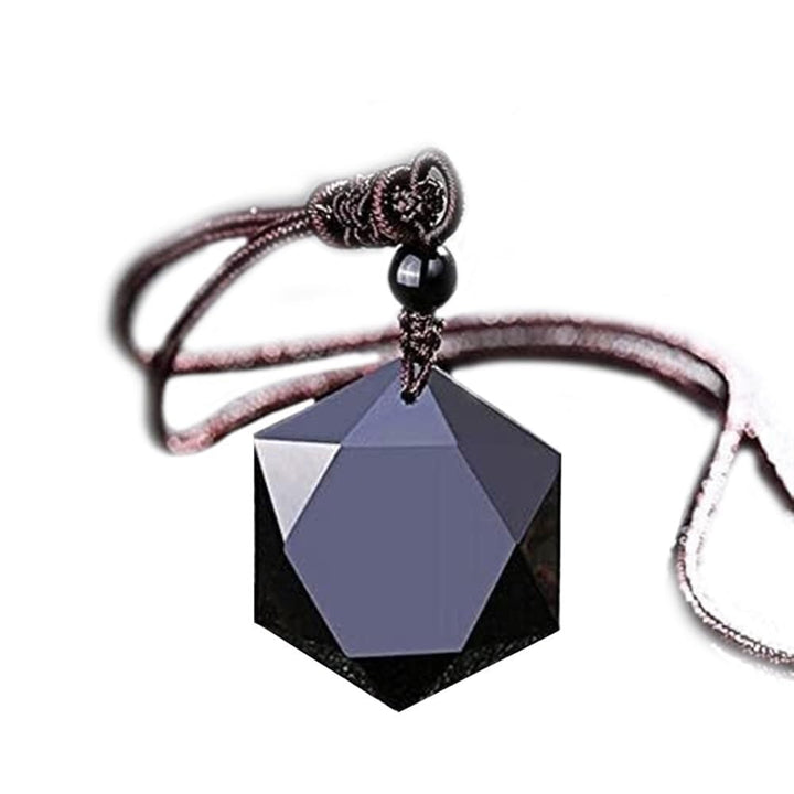 TALXMY Orgonite Anhänger Schwarz Obsidian, Stern von David Kristall Anhänger Halskette für Männer Fr