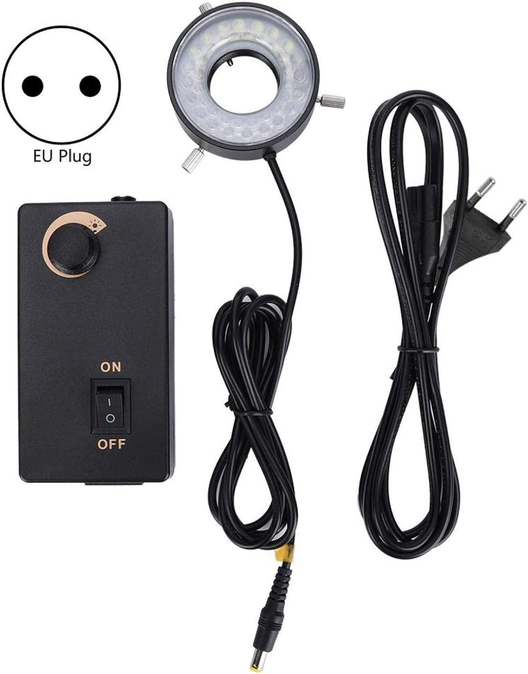 LED Mikroskop Ringlicht, Fydun Mikroskop Kamera Lampe LED Helligkeit Einstellbare Lichtquelle Beleuc