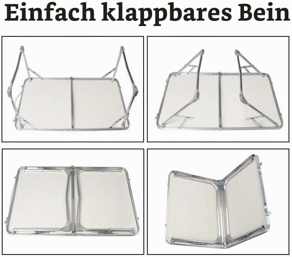 60 x 40 cm Tisch für Laptop, Picknicktisch, Klapptisch, Lesetisch, Couchtisch, Betttisch, Kaffeetisc