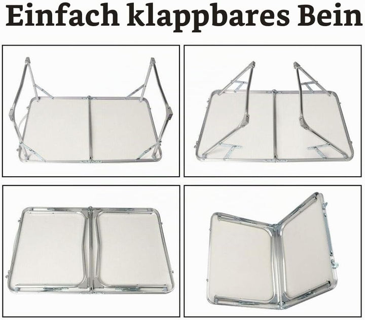 60 x 40 cm Tisch für Laptop, Picknicktisch, Klapptisch, Lesetisch, Couchtisch, Betttisch, Kaffeetisc