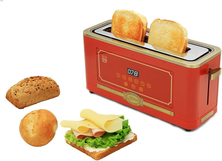 KAISER Toaster T 4000 RotEm Retro-Toaster,6 verschiedene Toaststufen für beste Ergebnisse