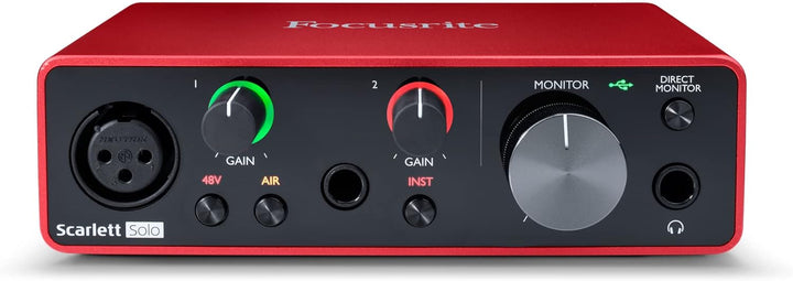 Cloud Microphones Cloudlifter CL-1 Mikrofonvorverstärker & Focusrite Scarlett Solo 3. Gen USB-Audio-