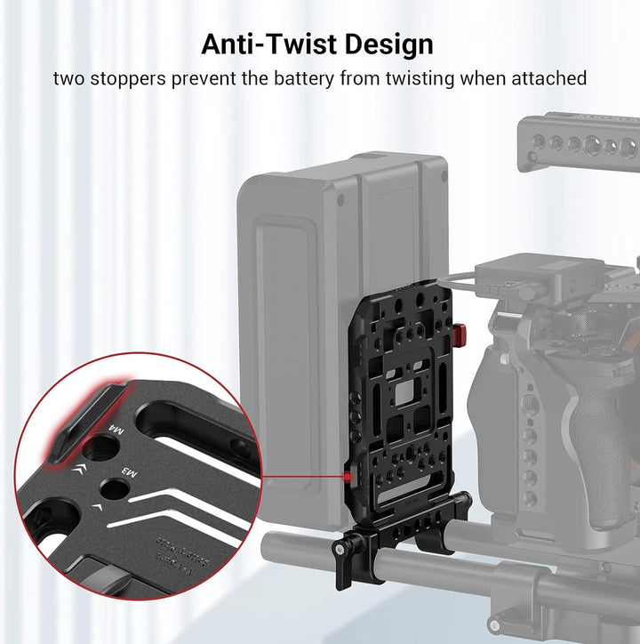 SMALLRIG V Mount Batterieplatte Baterry Plate mit verstellbarem Arm - 2991