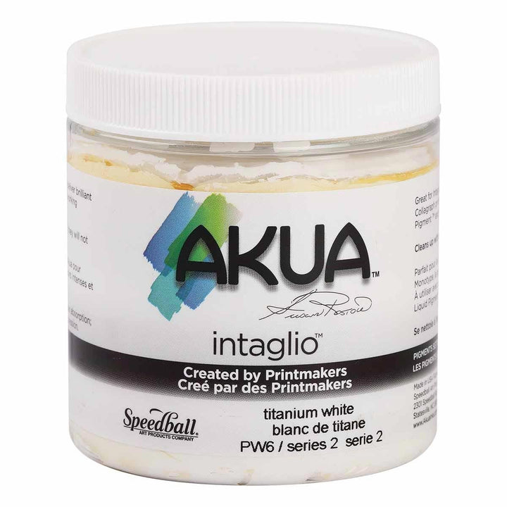 Akua Intaglio ungiftige Tinte auf Wasserbasis, Titanweiss, 227 ml