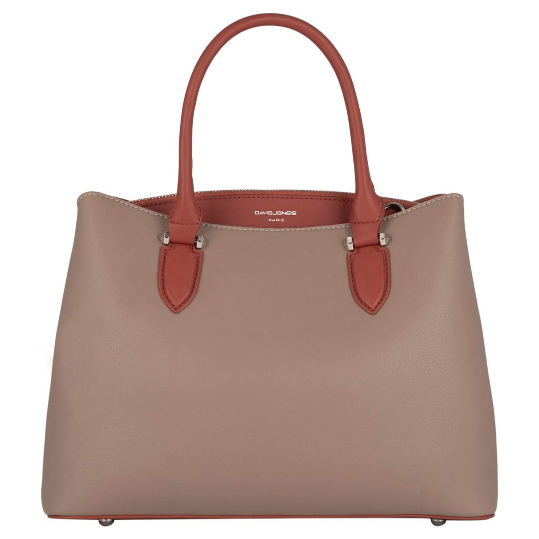 David Jones - Damen Handtasche Elegante - Frauen Henkeltasche Mittelgross PU Leder - Umhängetasche S