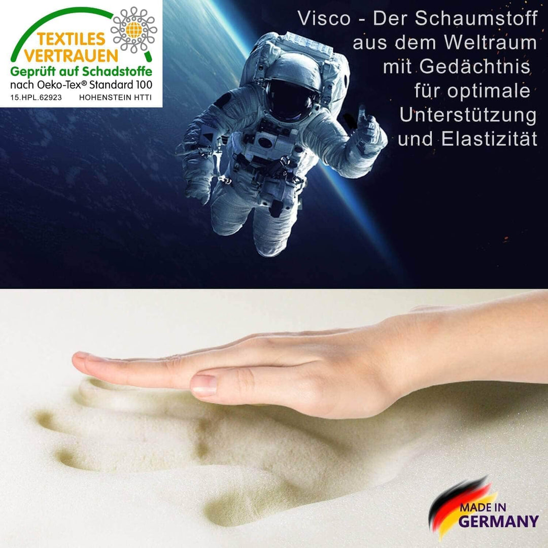 Traumreiter Seitenschläferkissen Visco EXTRABREIT ca. 140x50 I 20 cm Dickes Kissen für Seitenschläfe