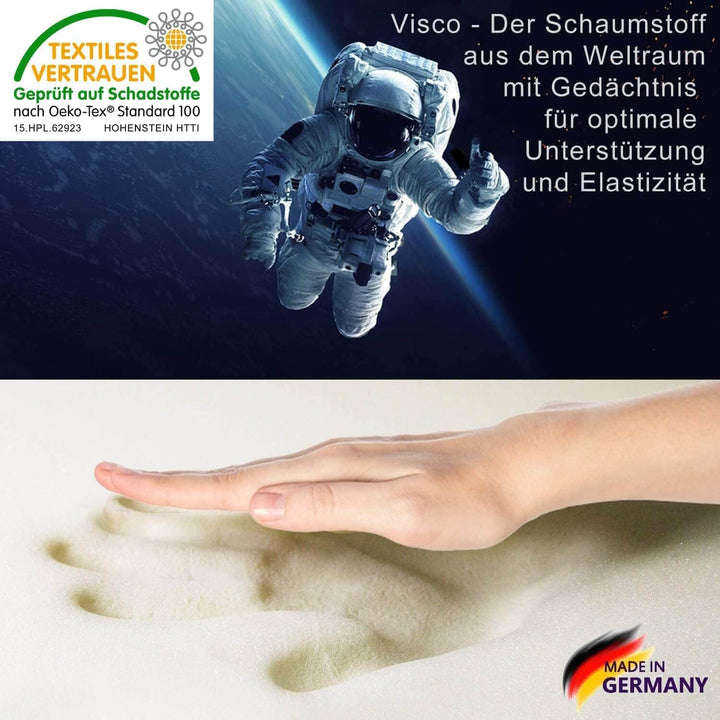 Traumreiter Seitenschläferkissen Visco EXTRABREIT ca. 140x50 I 20 cm Dickes Kissen für Seitenschläfe