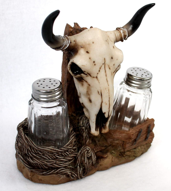 Salz und Pefferset Bullenschädel Büffelkopf Country und Western