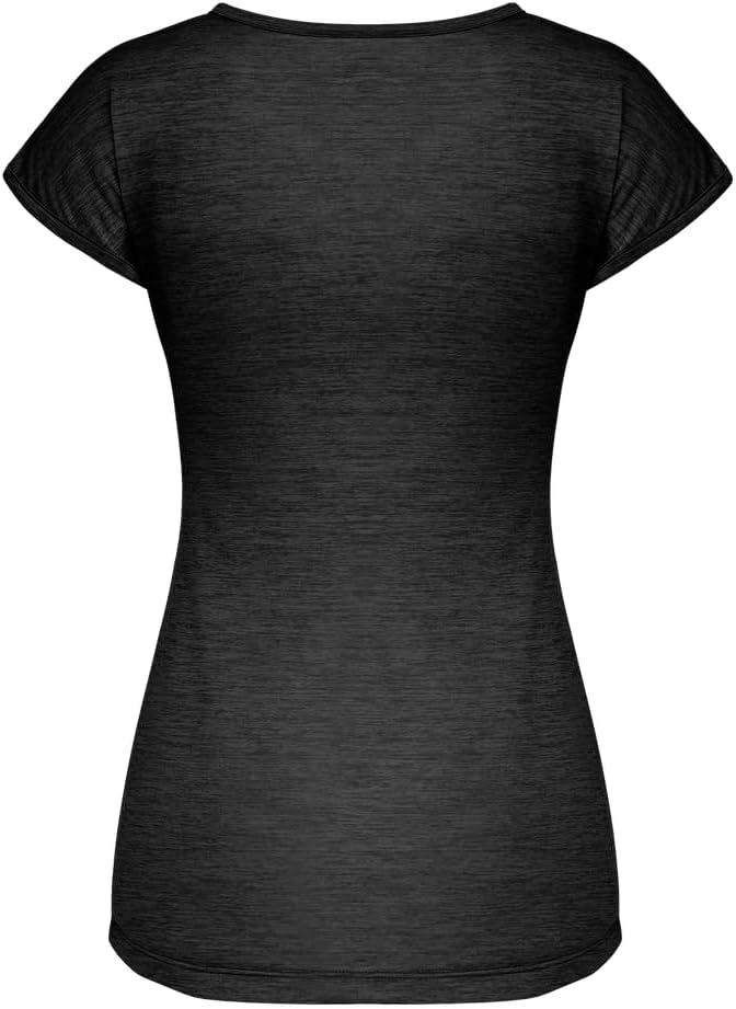 Salewa Damen Puez Melange Dry W S/S Tee Blusen & T-shirts 3XL Black out melange, 3XL Black out melan