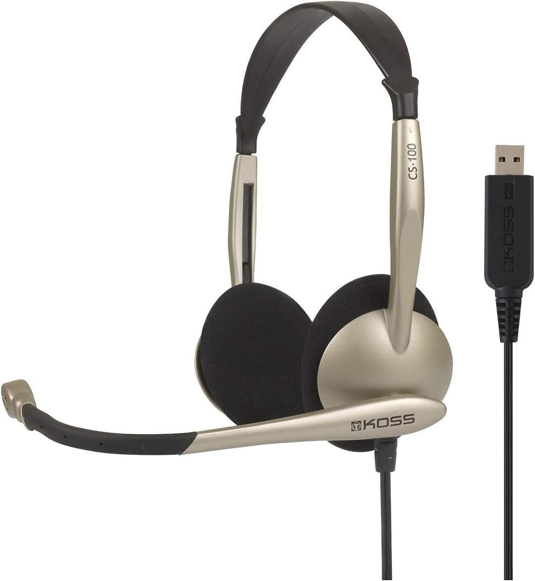 Inakustik CS100 USB - Double-Sided Electret Noise-Cancelling Mic, Gold/Black, USB