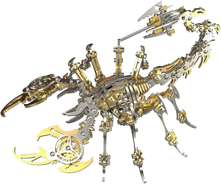 Bunte 3D-Metallpuzzles für Erwachsene, Skorpion, Metallmodellbausätze, DIY-Gebäude-Spielzeug, 3D-Met