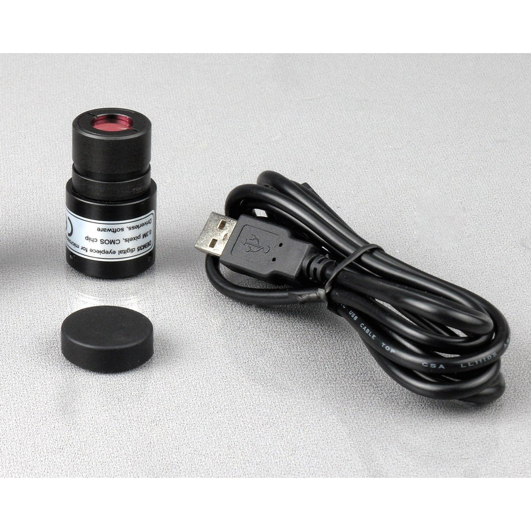 AmScope B120B-E 40X-2000X LED Digitales Binokular-Verbundmikroskop mit 3D-Bühne und
