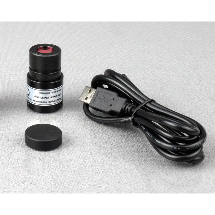 AmScope B120B-E 40X-2000X LED Digitales Binokular-Verbundmikroskop mit 3D-Bühne und