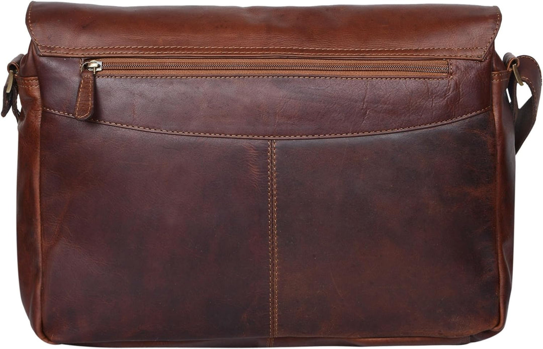 STILORD 'Jan' 15,6 Zoll Laptoptasche Leder Herren Damen Umhängetasche Unitasche Aktentasche Freizeit
