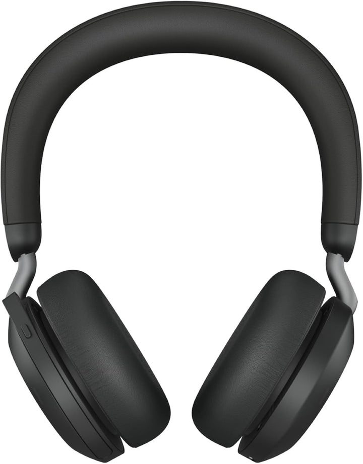 Jabra Evolve2 75 Wireless PC Headset with Charging Dock and 8-Mic Technology - Dual Foam Stereo Head