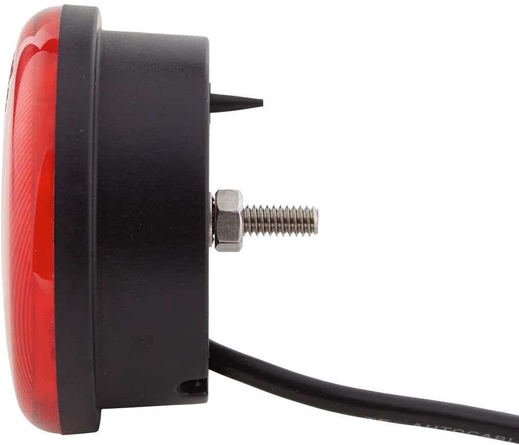 HELLA - Heckleuchte - 83mm - LED - 24V - Anbau/geschraubt - Lichtscheibenfarbe: rot - Kabel: 2500mm