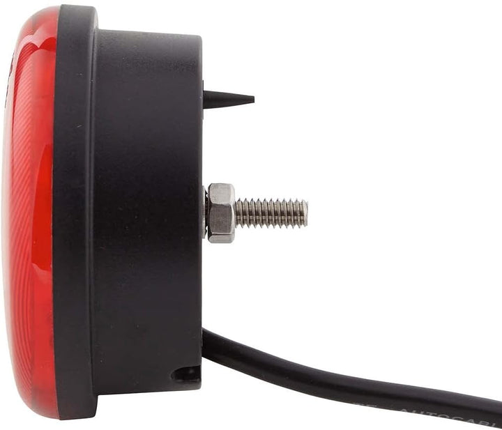 HELLA - Heckleuchte - 83mm - LED - 24V - Anbau/geschraubt - Lichtscheibenfarbe: rot - Kabel: 2500mm