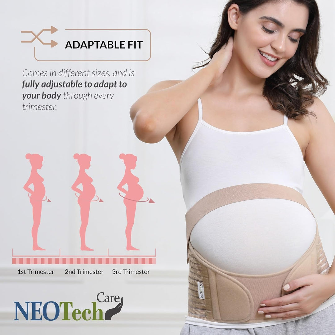 NEOtech Care - Bauchgurt für die Schwangerschaft - stützt Taille, Rücken & Bauch - Schwangerschaftsg