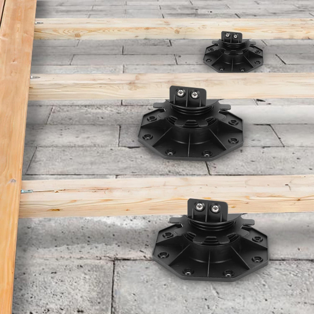 Eulenke Stelzlager 20 Stück Stellfuss höhenverstellbar 30-60mm Plattenlager - Stelzlager für Terrass