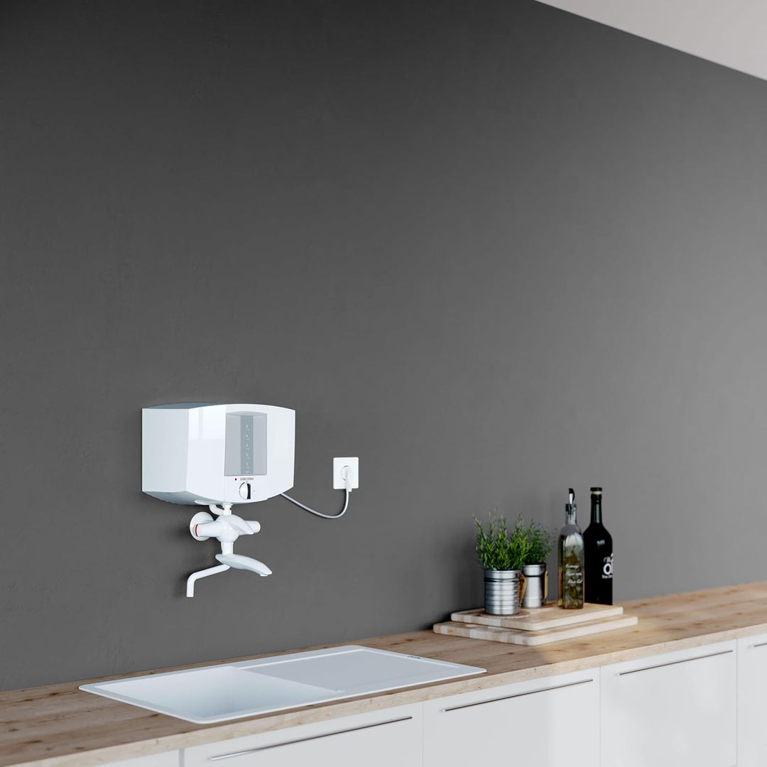 STIEBEL ELTRON Kochendwassergerät EBK 5 K, Kunststoff, 5 Liter, Hebel-Zweigriff-Füll- und Ablaufarma