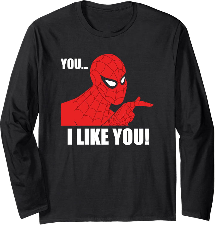 Marvel Spider-Man You I Like You Retro 1960s Langarmshirt