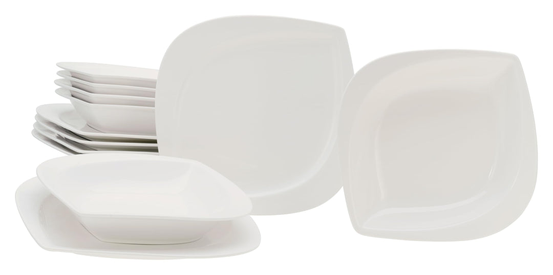 CreaTable, 18531, Serie Melbourne, Geschirrset, Tafelservice 12 teilig, Tafelservice 12 teilig
