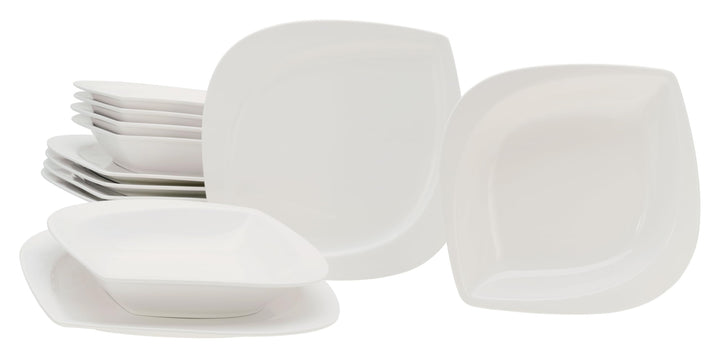 CreaTable, 18531, Serie Melbourne, Geschirrset, Tafelservice 12 teilig, Tafelservice 12 teilig