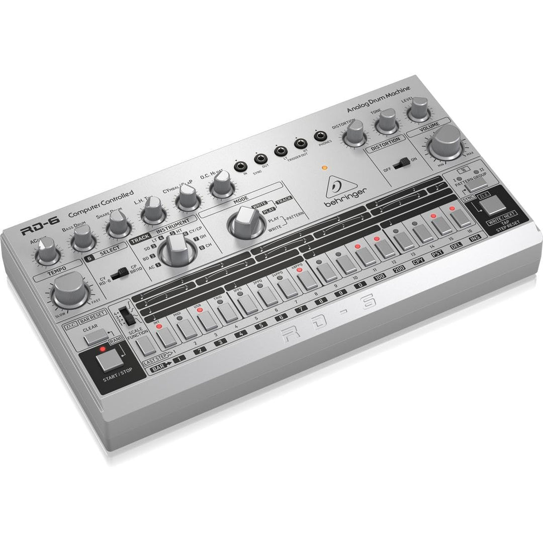 Behringer RD-6-SR Silber RHYTHM DESIGNER RD-6 Single, Silber RHYTHM DESIGNER RD-6 Single