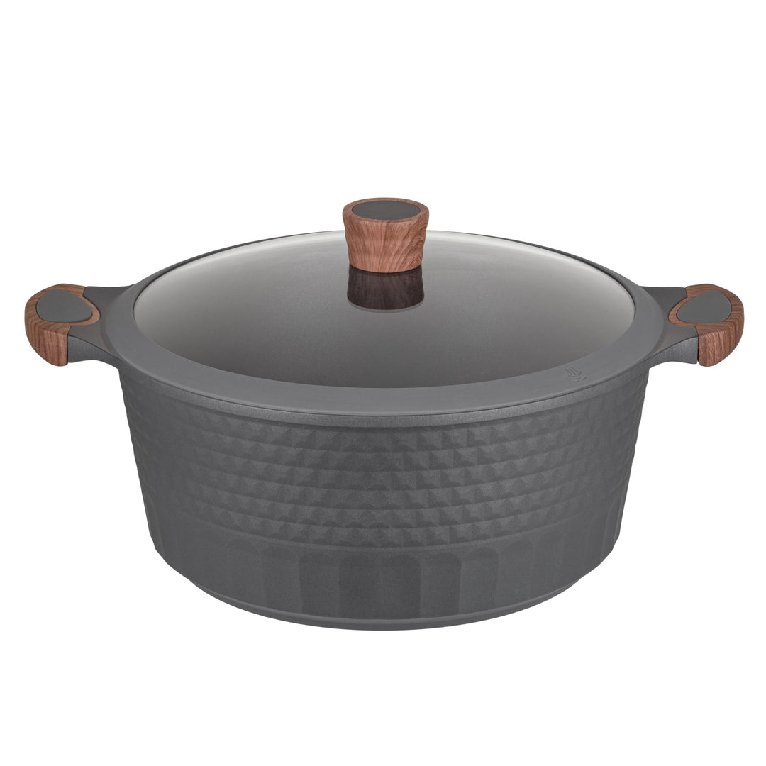 RESTO Kochtopf Schmortopf 9,7L mit Deckel 32cm, H=14,5cm | Antihaftbeschichtung | im Geschenkkarton