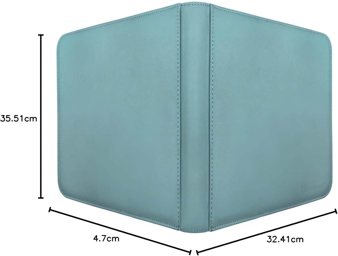 Ultra Pro E-15744 Pro-Mappe, 12 Fächer, mit Reissverschluss, Hellblau Light Blue, Light Blue