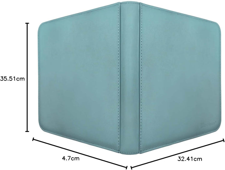 Ultra Pro E-15744 Pro-Mappe, 12 Fächer, mit Reissverschluss, Hellblau Light Blue, Light Blue